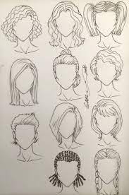 Drawing Hair Female Drawings Fashion Illustration Hair Hair Sketch Fashion Drawing