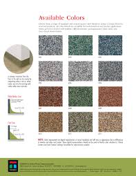 Surfaces, and can restore aging concrete. Color Charts Stonewall Architectural Concrete Llc