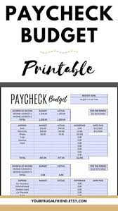 Paycheck To Paycheck Budget Template Zero Based Budget Printable Editable Pdf Bi Monthly Budget Weekly Budget Sizes 8 5 X 11 A4 A5 In 2020 Paycheck Budget Budgeting Money Saving Strategies