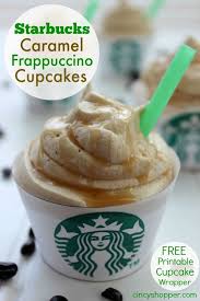 Yawri Starbucks Caramel Frappuccino Cupcakes Recipe Starbucks Caramel Starbucks Caramel Frappuccino Cupcake Recipes