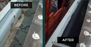 It is a rubber coating that is relatively cheap and does a good job in. How To Maintain Your Gutters To Prevent Rust Leaks And Blockage Topps Roofing Sealant Products