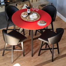 The 5 pieces kitchen table set comes with a simple design and lightness fresh color bring your home new energy. Canadel Downtown Custom Dining Customizable Glass Top Counter Table Set Reid S Furniture Pub Table And Stool Sets