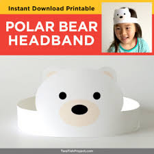 Upload, livestream, and create your own videos, all in hd. Polar Bear Costume Hat Diy Kids Headband Party Hat Crown Printable