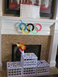 Olympics At Home Can Also Use The Podium And Medals By Having Kiddos Choose Their Home Country Whe Summer Olympics Party Olympics Activities Olympic Idea