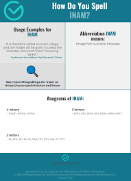 Correct Spelling For Inam Infographic Spellchecker Net