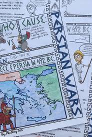 Ancient Greece Doodle Notes Set 5 Persian Wars