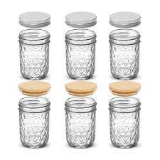 Tobergo mason jars 16 oz, regular mouth canning jars 6 pack, glass jars with lids and comes with 6pcs decorative golden deer and accessories, ideal for food storage, jam, body butters, jelly 3.6 out of 5 stars 5 Wide Mouth Mason Jars 16 Oz Drinking Glasses With Bamboo Lid Buy Mason Jar Bamboo Lid Bamboo Mason Jar Lid With Straw Mason Jar 16 Oz Product On Alibaba Com