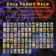 Tarot cards, rider waite tarot cards, 78 holographic tarot cards deck future telling game with colorful box and guidebook. Second Life Marketplace E D Designs Tarot Deck Box Full