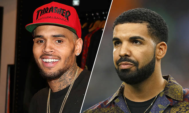 Image result for Images of Drake and Chris Brown"