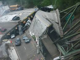 Crumbling Bridge Seattle Earthquake Natural Disasters Earthquake Damage
