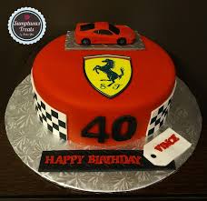 Ferrari 40th Birthday Cake Custom Made To Order Cakes Desserts Edible Art Www Sumptuoustreats Com Order Cake 40th Cake Cake