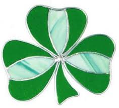 Duo Colored Stained Glass Shamrock Celtic Stained Glass Stained Glass Diy Stained Glass Suncatchers