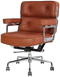 While fabric or plastic office chairs may initially come with a cheaper price tag executive leather office chairs offer the comfortable seating needed to work efficiently while enhancing the appearance of any space. Amazon Com Genuine Leather Executive Office Chair Ergonomic Mid Back Computer Desk Chair Adjustable Swivel Task Chair With Armrest For Home Office Furniture Brown Furniture Decor