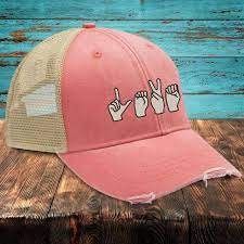 Sign Language Love Hat Love Hat Sign Language Love Deaf Children