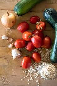 Squash in this comparison refers to all types of squash in general, including average nutritional values. Zucchini Risotto With Roasted Tomatoes Vegan Yack Attack