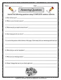 Question Answering This Or That Questions 3rd Grade Writing Classroom Freebies