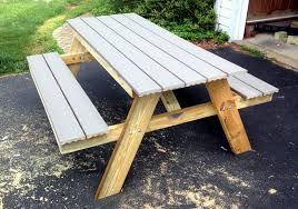 How To Build A Picnic Table In Just One Day Build A Picnic Table Picnic Table Plans Outdoor Picnic Tables