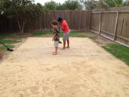 Leveling With Sand On Top Tarp Pool Installation Intex Pool Sand