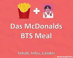 Mcdonald's and bts are partnering on a new meal. Mcdonalds Bts Meal Inhalt Infos Lander Bedeutung Online