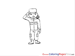 Go army, navy, air force and marines! Girl Army Printable Coloring Sheets Download