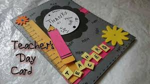 Birthday Card For Teacher By Kids Teacher Day Card Handmade Teachers Day Cards Teacher Birthday Card Teachers Day Greeting Card