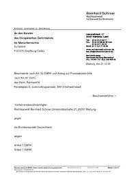 Sie heißen max und stefan. Beschwerdeschrift Rechtsanwalt Bernhard Schroer