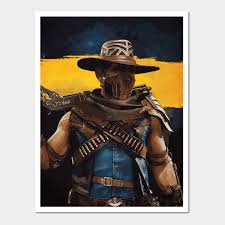 Erron Black Wall And Art Print Mortal Kombat Art Mortal Kombat Mortal Kombat Characters