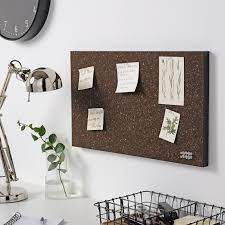 svensas memo board with pins cork dark brown ikea ikea cork memo board cork board ideas for bedroom