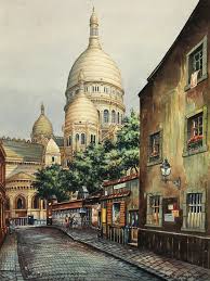 Eduard Von Dembinski Paris Montmartre Sacre Cœur Paris Pictures Paris Painting Montmartre