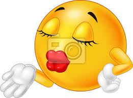Ich weiß nicht, wie ich das. Emoticon Smiley Weht Ein Kuss Wandsticker Emoticons Schone Smileys Myloview De