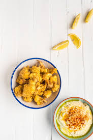 Fried Cauliflower With Whipped Hummus Dip By Hein Van Tonder Awarded Food Photographer Stylist Recipe Fried Cauliflower Cauliflower Recipes