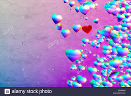 Muchos corazones, los colores del arco iris Fotografía de stock - Alamy