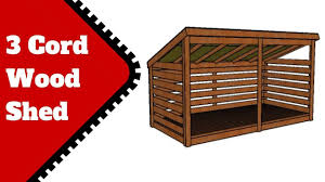 3 Cord Firewood Shed Plans Free Firewood Shed Wood Shed Plans Storage Shed Plans