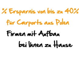 Wir liefern ihnen die passende menge farbe zum selbstanstrich dazu. Carports Aus Polen Top 5 Anbieter Mit Qualitats Carports