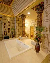 Our amazing egyptian statues of impressive height and colors will draw the entire attention of the room. 27 Egyptian Bathroom Ideas In 2021 Egyptian Egyptian Home Decor Egyptian Furniture