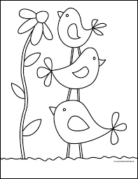 Search through 623,989 free printable colorings at getcolorings. Draw Simple Birds Art Projects For Kids