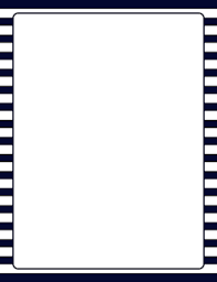 Navy And White Striped Border Borders And Frames Page Borders Clip Art Borders