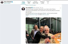 Broder is well known for his polemics and columns and his comments in written and oral media. Alice Weidel Und Henryk M Broder Afd Chefin Wird Unter Weidelhuggingthings Zum Meme Panorama Stuttgarter Zeitung