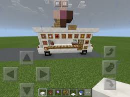 This Ice Cream Truck Is So Cool You Need To Make It I Wish I Could Make The Truck Actually Move Minecraft Architecture Minecraft Ice Cream Truck