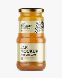 Download Apricot Jam Jar Mockup In Jar Mockups On Yellow Images Object Mockups PSD Mockup Templates