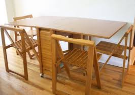 Enjoy free shipping on most stuff, even big stuff. Mid Century Modern Gateleg Table With Folding Chairs Kitchen Table Chairs Drop Leaf Dining Table Dining Room Small