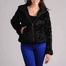 Coats and jackets form the backbone of a woman's wardrobe. 53 Coffeeshop Juniors Black Faux Fur Zip Up Jacket Black Fur Jacket Black Faux Fur Fur Jacket