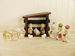 Featured refinements precious moments mini nativity. Vintage 12 Piece Nativity With Stable Nativity Set Children S Nativity Manger Scene Precious Moments Like Three Kings Camels Sheep Nativity Set Manger Scene Etsy Vintage