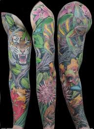 16926 Rainforest Back Piece Tattoo Pelautscom Tattoo Design 1280x1280 Tattoos Sleeve Tattoos Jagua Tattoo