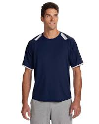 Russell Athletic 6b6dpm Dri Power T Shirt With Colorblock Inserts