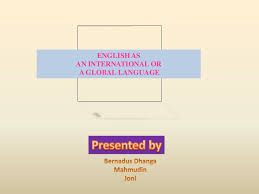 Wikipedia article about tukang besi south language. English As A Global Language