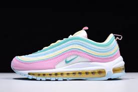 Women S Nike Air Max 97 Pink White Yellow Green 921826 016 Nike Air Max Nike Air Max For Women Nike Air Max 97