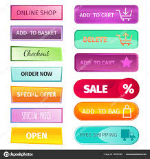 Web Elements Shop Buttons Buy Element Cart Business Banner