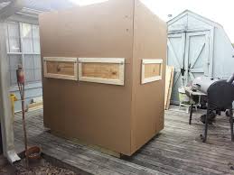 Drill the pilot holes and insert 2 1/2″ screws into lock the components together tightly. 330 Best A Shooting House Ideas Shooting House Deer Blind Hunting Blinds
