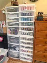 Sewing thread box organiser craft diy bobbins storage case & support poles. Pin On Craft Room Inspiration